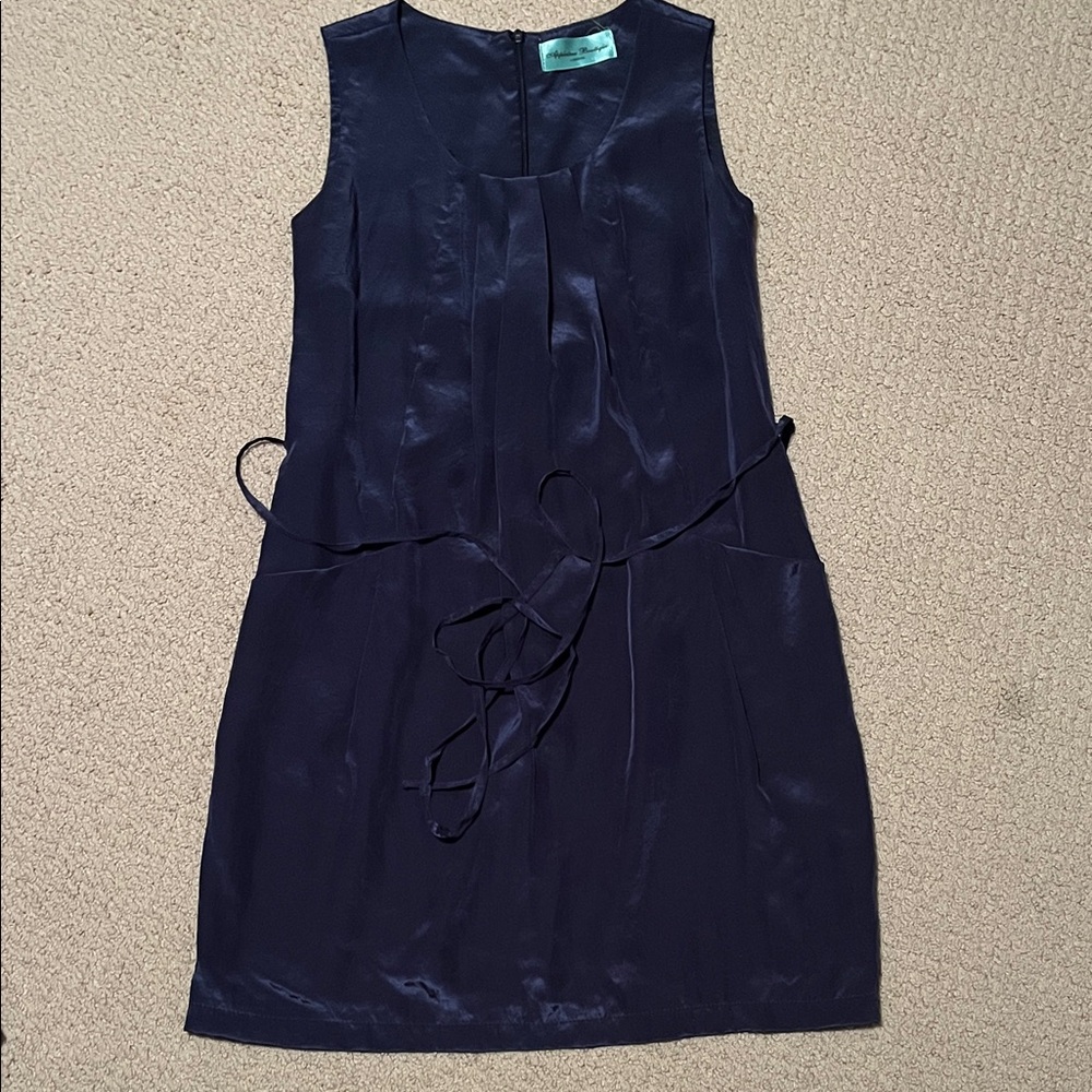 Chic Navy Sleeveless Mini Dress